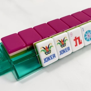 Custom Made 4 Layer American Mahjong Tiles, Rose Red Acrylic Tiles with 160 Cards, Luxury Elegant Game Set for Adults & Gift - Product Image 5