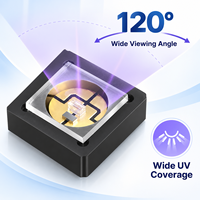 Diode LED UV fiable 600mW 270nm 275nm 280nm en céramique Al2O3 pour la purification de l'eau et de l'air, LED UVC
