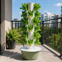 Système de culture hydroponique tout-en-un - Kit de jardin vertical complet avec pots en filet pour la culture