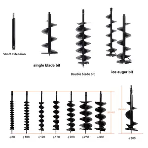Высококачественный садовый инструмент AG43, земляной шнековый станок/стоечный Бур для продажи с 1 шт. сверлом 200 мм