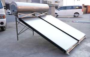 Calentador de Agua Solar a Presión Handa de 200L, Acero Inoxidable 304 Mate, Colector Solar de Placa Plana de 2 Piezas, para Garaje y Hogar - Product Image 2