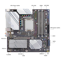 Placa Base Micro ATX Intel Z690 para PC de Escritorio, Socket LGA 1700, CPU de 12.ª Generación Core I9/i7/i5/i3, 4 DDR4, 128 GB de Memoria, M.2 SATA SSD