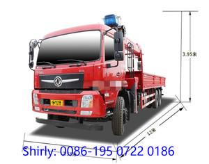 Dongfeng รถบรรทุกดีเซลขนาด6*4เครนบูม12ตันรถเครนแขนตรง5ส่วนระบบเกียร์ธรรมดาสภาพใหม่ - Product Image 5
