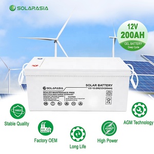Rechargeable Gel <b>Batteries</b> <b>12V</b> 100Ah/150Ah/200Ah/250Ah Solar Storage Lead Acid <b>Battery</b> for Home Appliances Solar Energy Systems - Product Image 4