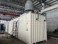 Machine à glace en blocs conteneurisée de 5 tonnes/24h avec chambre froide de stockage de glace