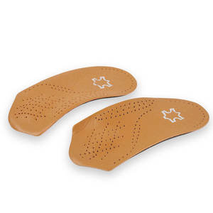 Semelles orthopédiques en EVA semi-cuir pour pieds plats, avec soutien de la voûte plantaire 3/4, personnalisables, vente chaude en usine - Product Image 3