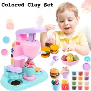Juego de herramientas educativas DIY para niños al por mayor: máquina de helados, máquina de arcilla de juguete, arcilla de colores para juego de simulación - Product Image 2