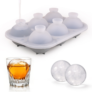 Miễn Phí Mẫu Lớn Whiskey Rượu Vang Macallan Bóng Silicone Khuôn Thân Thiện Với Môi Vòng Tròn Khối <span class=keywords><strong>Ice</strong></span> Cube Khay Bền Vững <span class=keywords><strong>Ice</strong></span> Cream Maker - Product Image 1
