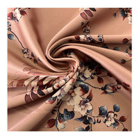 Tissu en satin de soie pour robe, imprimé floral personnalisé, vente en gros, satin de soie extensible pour femmes, spandex brillant, 100% polyester, tela satin de soie