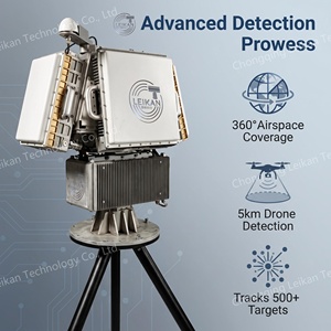 Radar longue portée à large plage de température 2D AESA sans mécanisme pour détection de cibles multi-lots à basse altitude et longue durée de vie pour la sécurité gouvernementale - Product Image 5