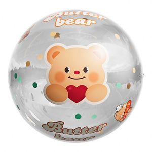 Ballon de football gonflable en plastique transparent géant, haute élasticité, pour utilisation en plein air, pelouse, plage, interaction parent-enfant - Product Image 4