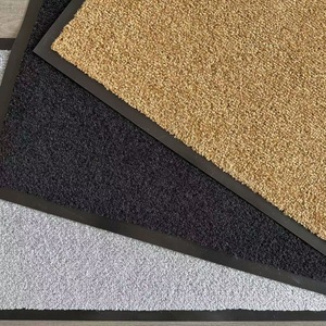 Tapete de Polipropileno Recubierto de PVC, Rectangular, Grosor Medio (0.4-0.6 Pulgadas) Alfombra Antideslizante para el Hogar, de Color Sólido, con Diseño de Mechones, Fácil de Limpiar - Product Image 2
