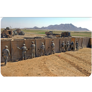 Barrière de défense galvanisée robuste, mur de sable de type <span class=keywords><strong>bastion</strong></span>, fonctionnelle aux États-Unis - Product Image 1