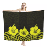 Reggae estampado Sarong polinesio Tribal diseño personalizado mujer moda Lavalava venta al por mayor mujeres Wrap traje de baño Sarong cubrir nuevo
