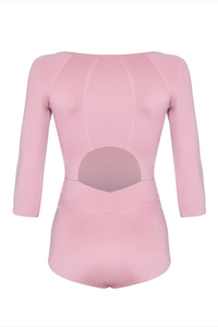 Combinaisons de yoga personnalisées pour femmes, manches 3/4, une pièce, vêtements de sport, maillots de bain, OEM - Product Image 5