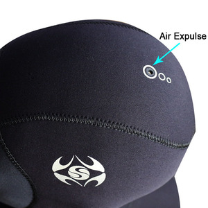 Capuche de <span class=keywords><strong>plongée</strong></span> 3 mm avec échappement <span class=keywords><strong>d</strong></span>'air, en néoprène, pour homme et femme, bonnet de <span class=keywords><strong>plongée</strong></span>, chapeau thermique pour sports nautiques W226 - Product Image 6