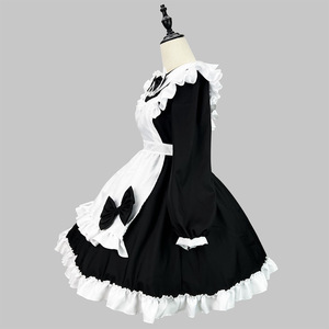Japanese Style Maid Costume Long Sleeve Cosplay Outfit For Anime Role Play Women Adult Size One Size - Product Image 2