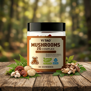 Gummies véganes OEM au champignon Crinière de lion - Puissant complément vitaminique pour la concentration et la mémoire cérébrale - Product Image 1