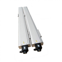 Module linéaire semi-fermé à vis sans fin, double rail de guidage, haute charge 120 kg, table coulissante linéaire de haute précision pour CNC et robotique
