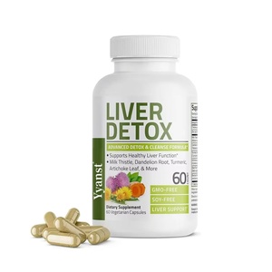 Cápsulas de Desintoxicación Hepática, Suplemento Dietético Natural Sin Gluten de Marca Privada, para Estimular el Metabolismo y Quemar Grasa, Apoyo para Adelgazar - Product Image 1