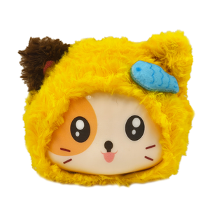 Jopark Kawaii Pinch Face Plush Animal Series ODM Creative Carrot Hair Card Pinch Face Pink Rabbit Plush Toys Children Gift - Product Image 5