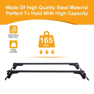 Nuove Barre Portatutto Universali in Alluminio JINHUIJU <span class=keywords><strong>per</strong></span> <span class=keywords><strong>Auto</strong></span>, Capacità 50-100kg <span class=keywords><strong>per</strong></span> SUV (Argento) - Product Image 4