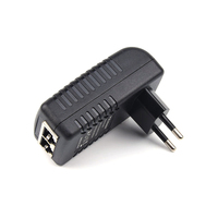 Injecteur PoE Gigabit 48V 0,5A 24W, adaptateur PoE passif IEEE 802.3af pour caméra IP, point d'accès WiFi