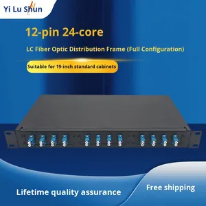 19inch giá cố định sợi quang Splice hộp 12-Port 24-Core LC toàn bộ sợi cáp quang vá Bảng điều chỉnh SC kết nối 4G tương thích - Product Image 5