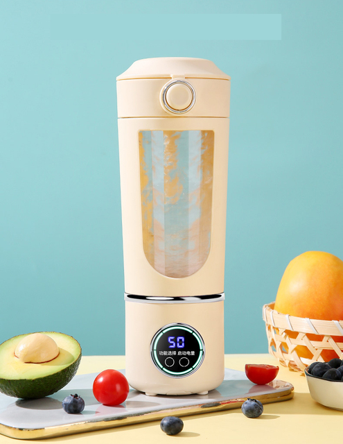 700ML Rechargeable Portable Juicer Blender Freshly Squeezed Juice Mixer Personal Safety 12 Blades Mini Juicer