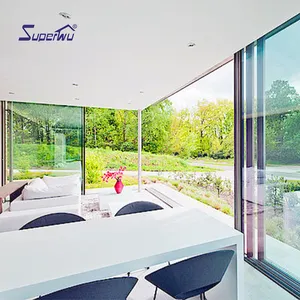 باب زجاجي منزلق أوتوماتيكي بدون إطار من الألومنيوم مع مستشعر - Product Image 1