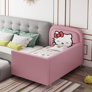 Cama Infantil de Madera Maciza JINS, Cama Individual Moderna, Cómoda y Ecológica, Personalizable, <span class=keywords><strong>para</strong></span> Bebés y Niñas - Product Image 5