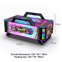 Machine de jeu de hockey sur air électrique à deux joueurs d'intérieur en acrylique Baihui Animation Video Game Equipment, à monnayeur