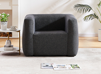 Canapé gonflable floqué moderne pour intérieur/extérieur, matelas et fauteuil de salon pour salon, plage