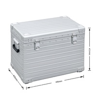 Magnifique Valise d'Équipement Grande Taille en Aluminium Argenté Portable avec Mousse Personnalisée, Support OEM/ODM, Antichoc, Verrouillage Sécurisé, Garantie 3 Ans, Conforme aux Normes