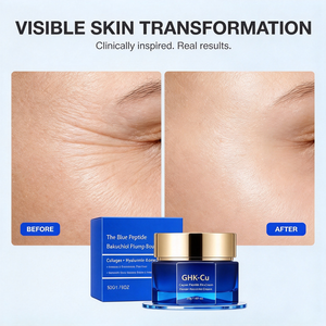 Crème pour le visage au tripeptide de cuivre 1 GHK Cu, hyaluronate de sodium, hydratation intense, réduit les ridules, répare la barrière cutanée - Product Image 4