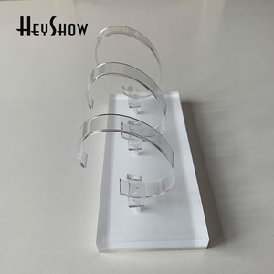 Soporte de exhibición 3 en 1 de acrílico para <span class=keywords><strong>Apple</strong></span> Watch, base universal transparente para tiendas minoristas - Product Image 1