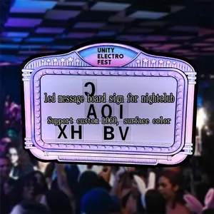 Aangepaste Led Prikbord Verkeer Programmeerbaar Led Moving Message Bord Nachtclub Borden Voor Nachtclub Led Fles Presentator