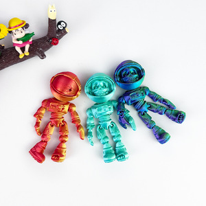 Modellino Astronauta Scheletro Stampato in 3D, Colore Sfumato, Articolato, da Collezione, Decorativo - Product Image 2