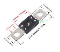 Fusible de coupure à courant élevé 175A MEGA, fusible AMG 500 ampères à fixation par boulons pour voitures, camions, véhicules de construction, bus, caravanes