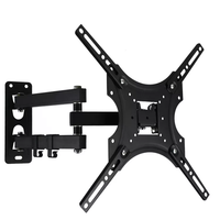 Support mural TV Huyo X-400, très vendu, pour écrans de 32 à 55 pouces, entièrement articulé en acier, avec rotation d'écran réglable, VESA max 400x400mm