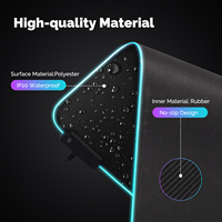 Tuya Smart Home WiFi Smart LED tapis de souris RGBIC 16 millions de couleurs lumière bricolage tapis de bureau tapis étanche pour ordinateur de jeu PC