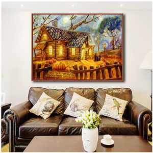 Pintura <span class=keywords><strong>de</strong></span> diamantes para decoración del hogar, herramientas <span class=keywords><strong>de</strong></span> pintura <span class=keywords><strong>de</strong></span> diamantes, paisaje <span class=keywords><strong>de</strong></span> cabaña, pintura <span class=keywords><strong>de</strong></span> diamantes 5D - Product Image 2