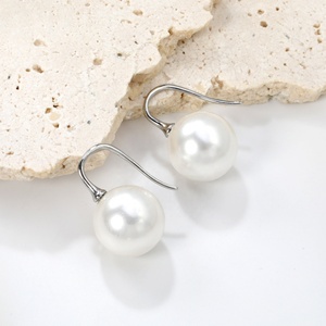 Pendientes de Perlas Clásicos de Moda, Joyería Simple y Moderna, Hipoalergénicos, Chapados en Oro de 18K, de Acero Inoxidable, para Mujer - Product Image 6