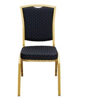 Chaises de conférence modernes et minimalistes en fer, sans accoudoirs, non pliantes, rembourrées et capitonnées, pour hôtel, fourniture directe d'usine