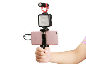 Trépied mobile en aluminium pour téléphone Ulanzi ST-03 avec support de sabot pour microphone vidéo Boya <span class=keywords><strong>Rode</strong></span>, pince de trépied 1/4'' - Product Image 4