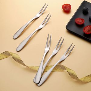 Stainless Steel <b>Forks</b> Multifunctional Tasting Appetizer Cake Dessert Salad Fruit <b>Fork</b> - Product Image 5