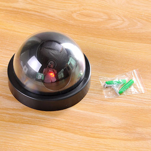 Hemispherical Simulation Camera Plastic With Light Home Protection Surveillance Accessory - Product Image 4