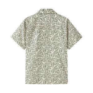 Chemise à manches courtes en popeline 100% coton, imprimée numériquement, best-seller, idéale pour l'automne, la plage et les voyages, prise en charge par l'OEM - Product Image 1