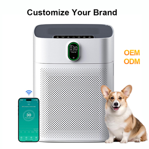 OEM/ODM Purificateur d'air pour animaux domestiques pour la maison Grande pièce Contrôle <span class=keywords><strong>Wi</strong></span>-Fi et des odeurs Moniteur de qualité de l'air PM2.5 Mode automatique Le filtre HEPA élimine la poussière - Product Image 1