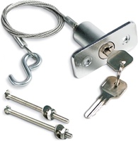 Serrure de porte de garage à déverrouillage d'urgence, remplacement universel, serrure extérieure à clé pour portes sectionnelles